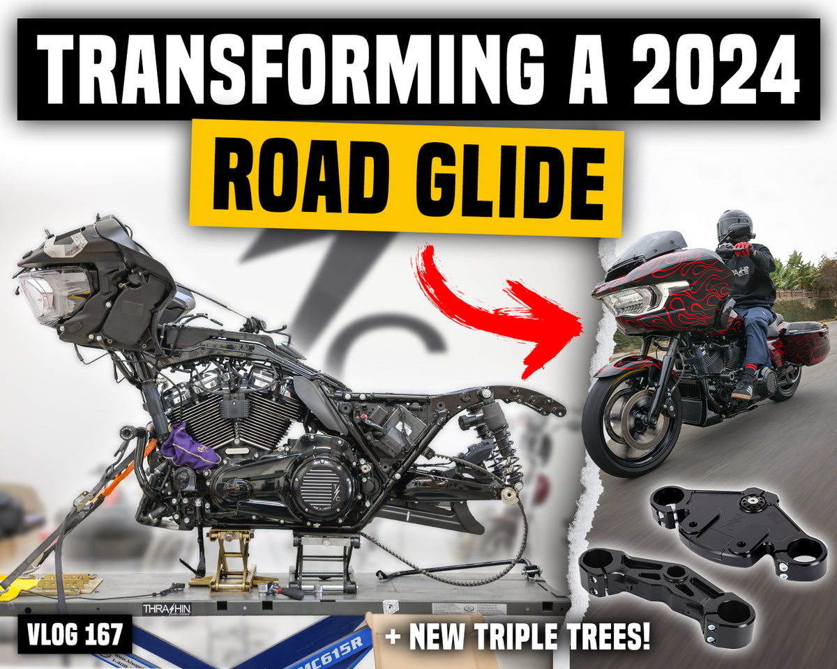 [VIDEO] Transforming Our 2024 Road Glide! (& Introducing New Billet Triple Trees) - Vlog 167