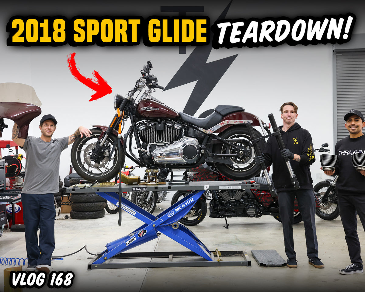 Tearing down a 2018 Harley-Davidson Sport Glide! - Vlog 168