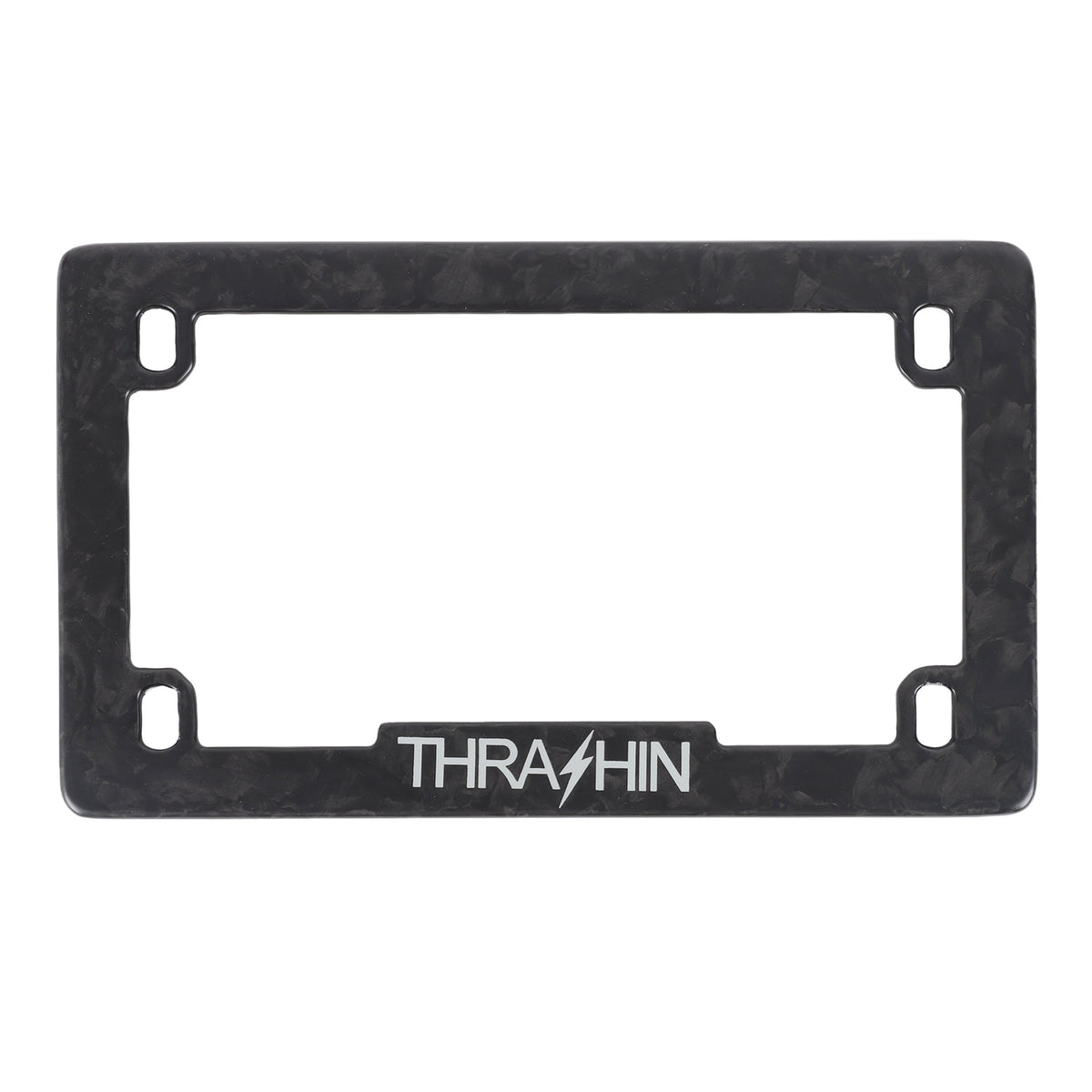 Carbon Fiber License Plate Frame - Matte Forged