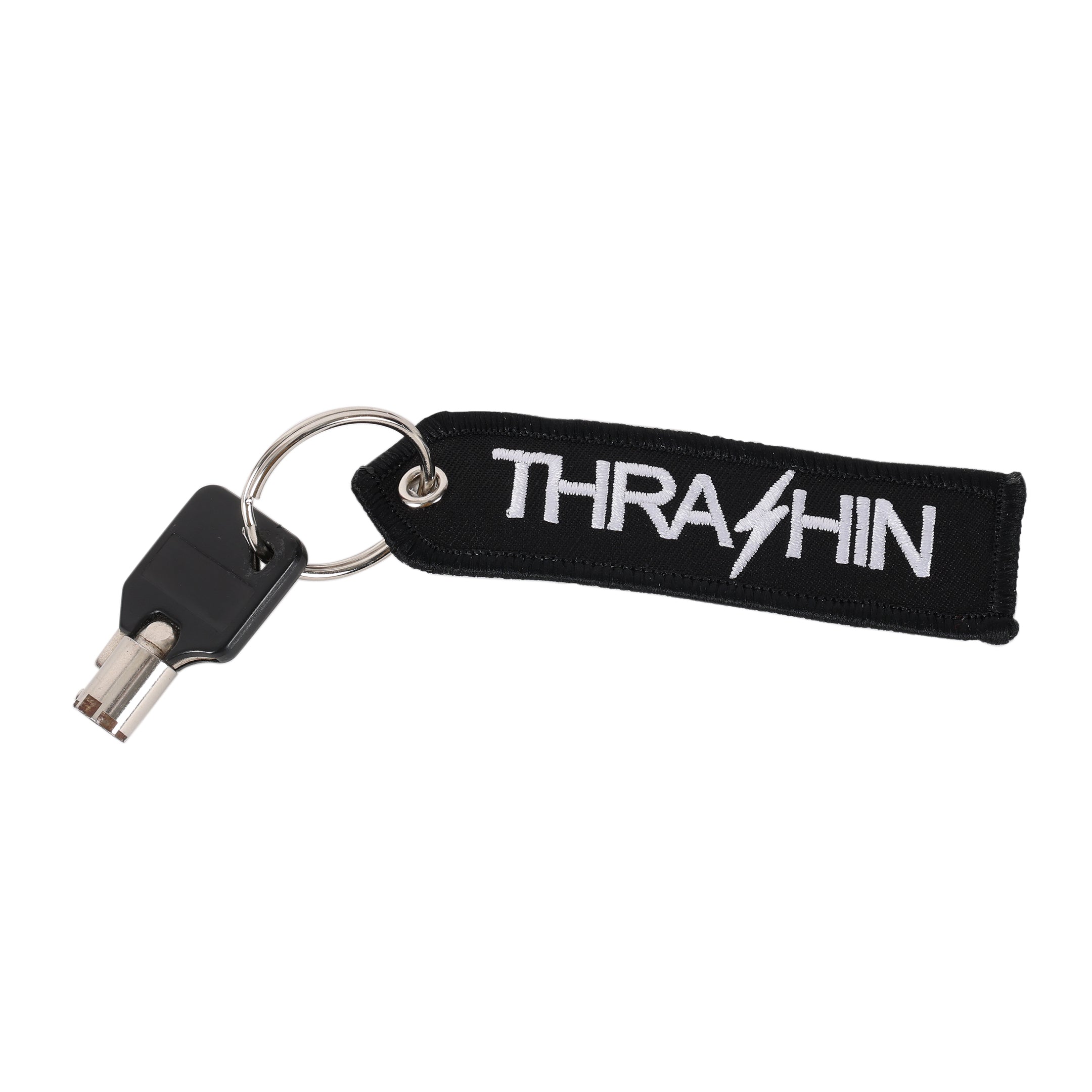 Thrashin Supply Co. Go Ride Flight Tag Keychain - Black