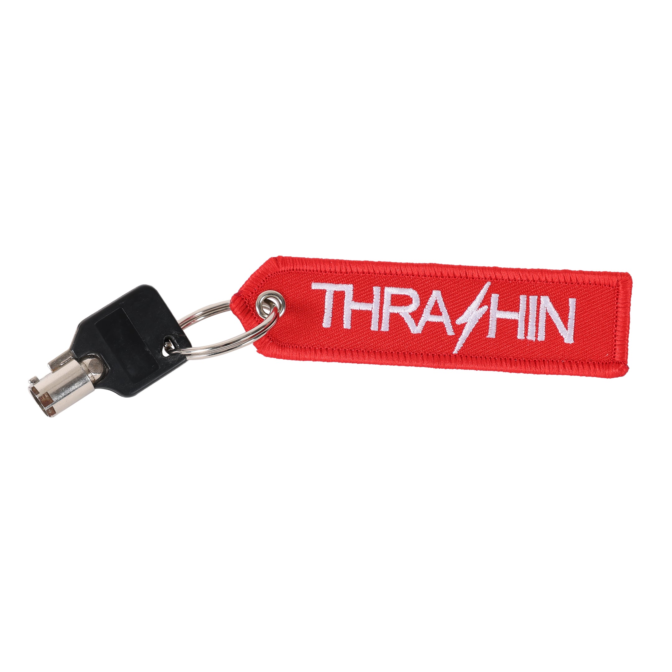 Thrashin Supply Co. Go Ride Flight Tag Keychain - Black