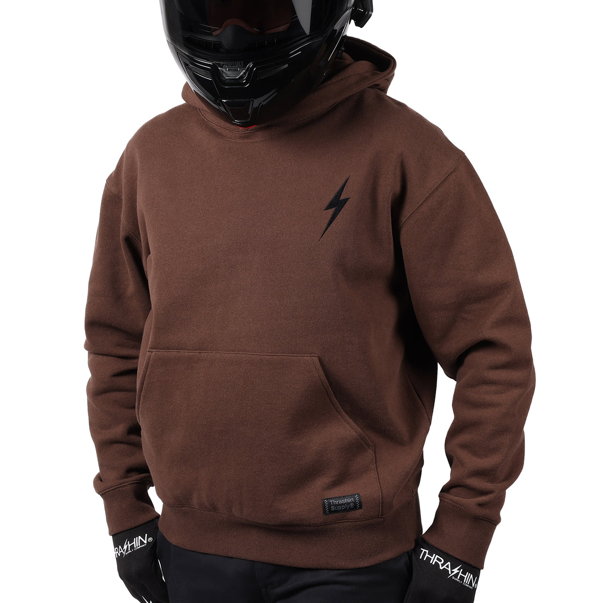 Official Pull-Over Hoodie - Embroidered - Brown