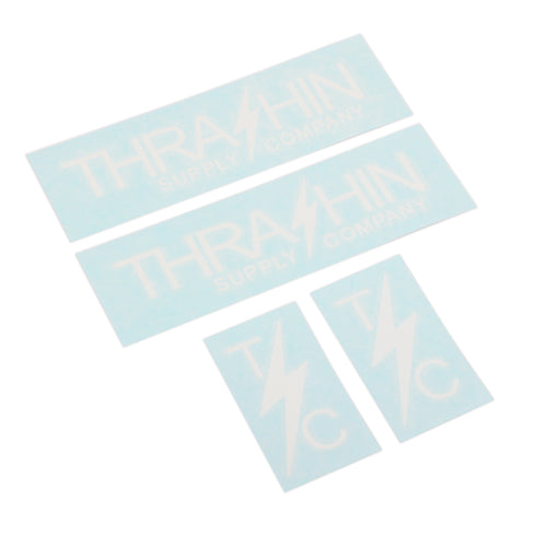 Vinyl Die Cut Stickers - White – Thrashin Supply