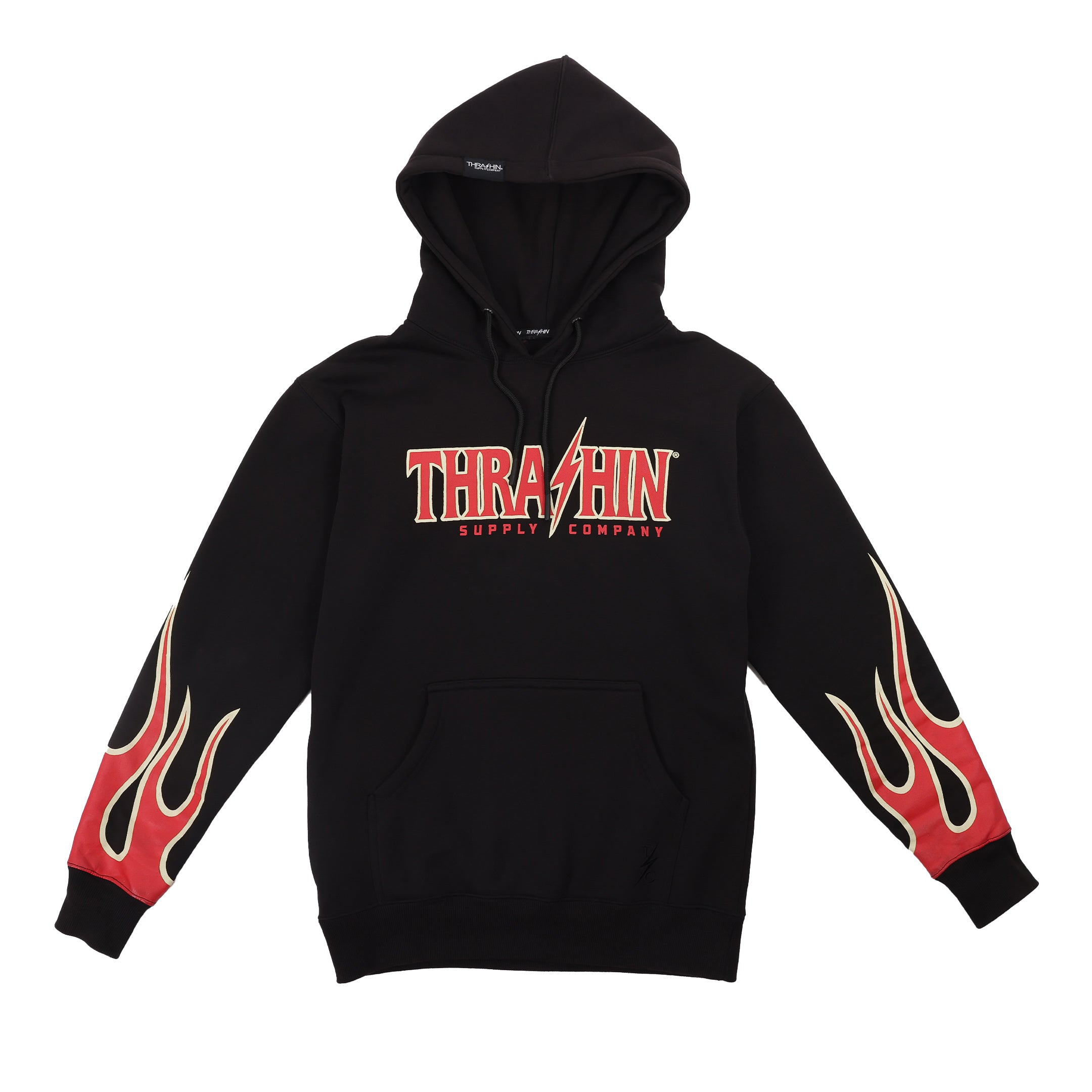 Thrasher hoodie flames cheap on sleeves