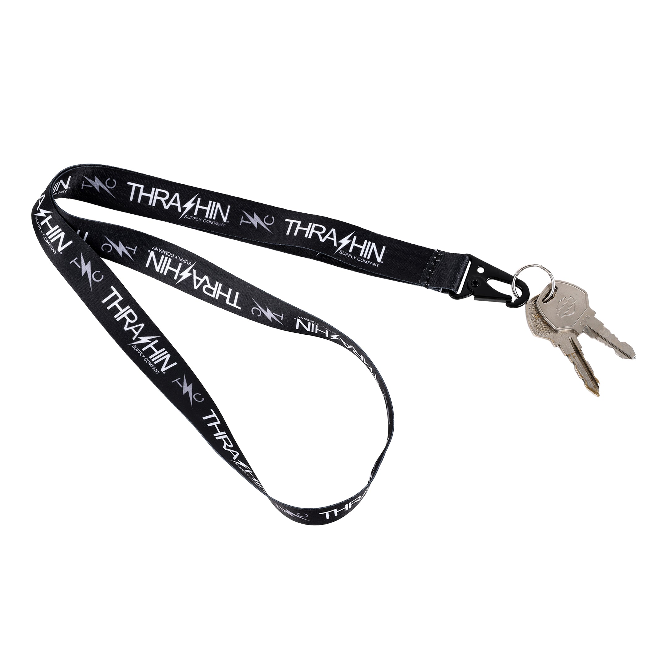 Thrashin Supply Co. TSC Logo Lanyard - Black