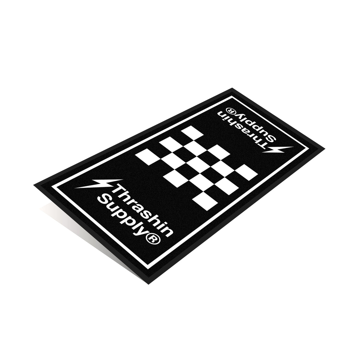 Official - Carpeted Rubber Bike Mat - 8' x 3.5'