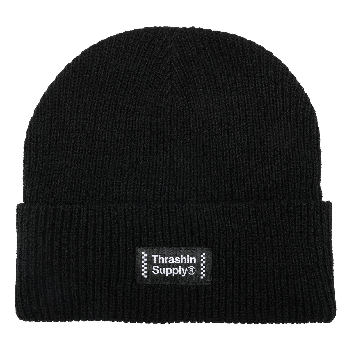 Classic Checker Beanie - Black