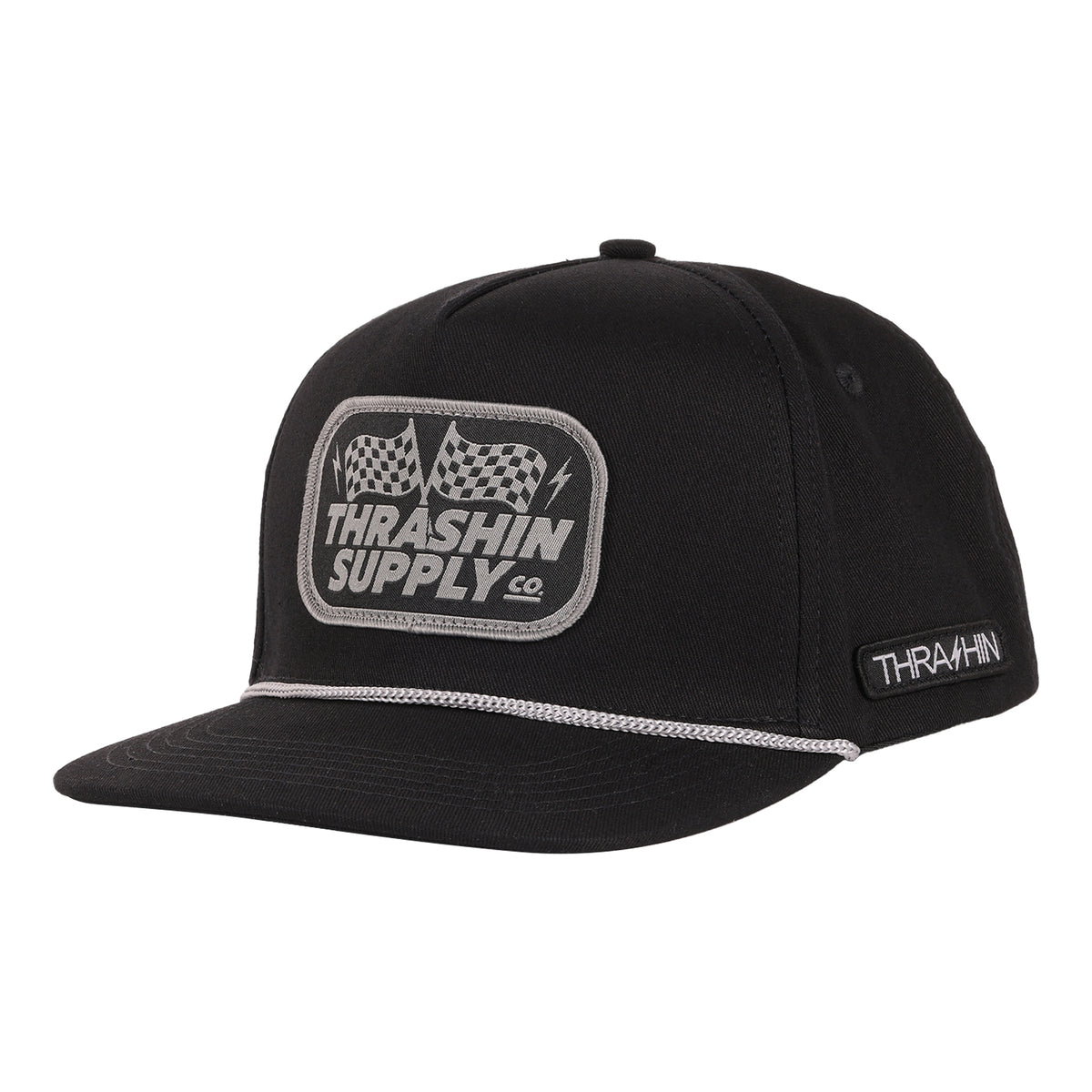 Rally Snapback - Black | Structured Flat Bill