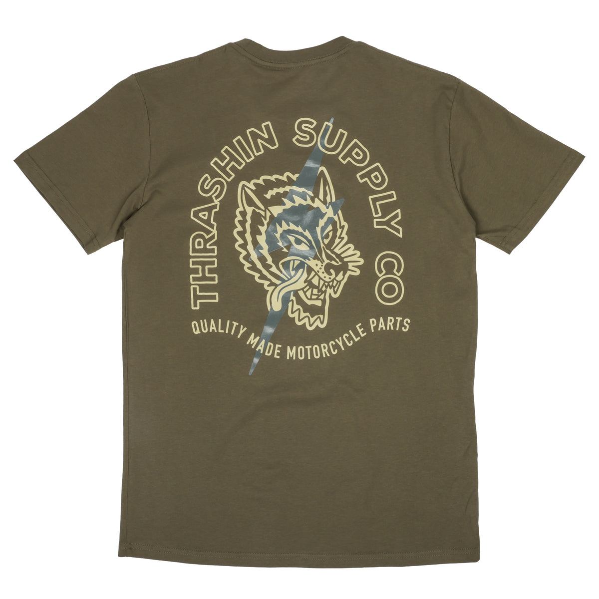 Wolf Tee - Army Green