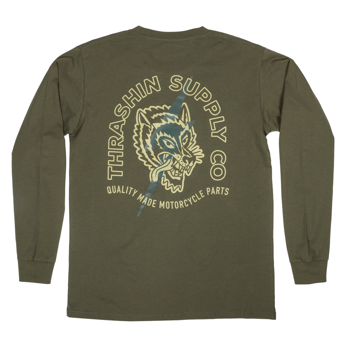 Wolf Longsleeve - Army Green