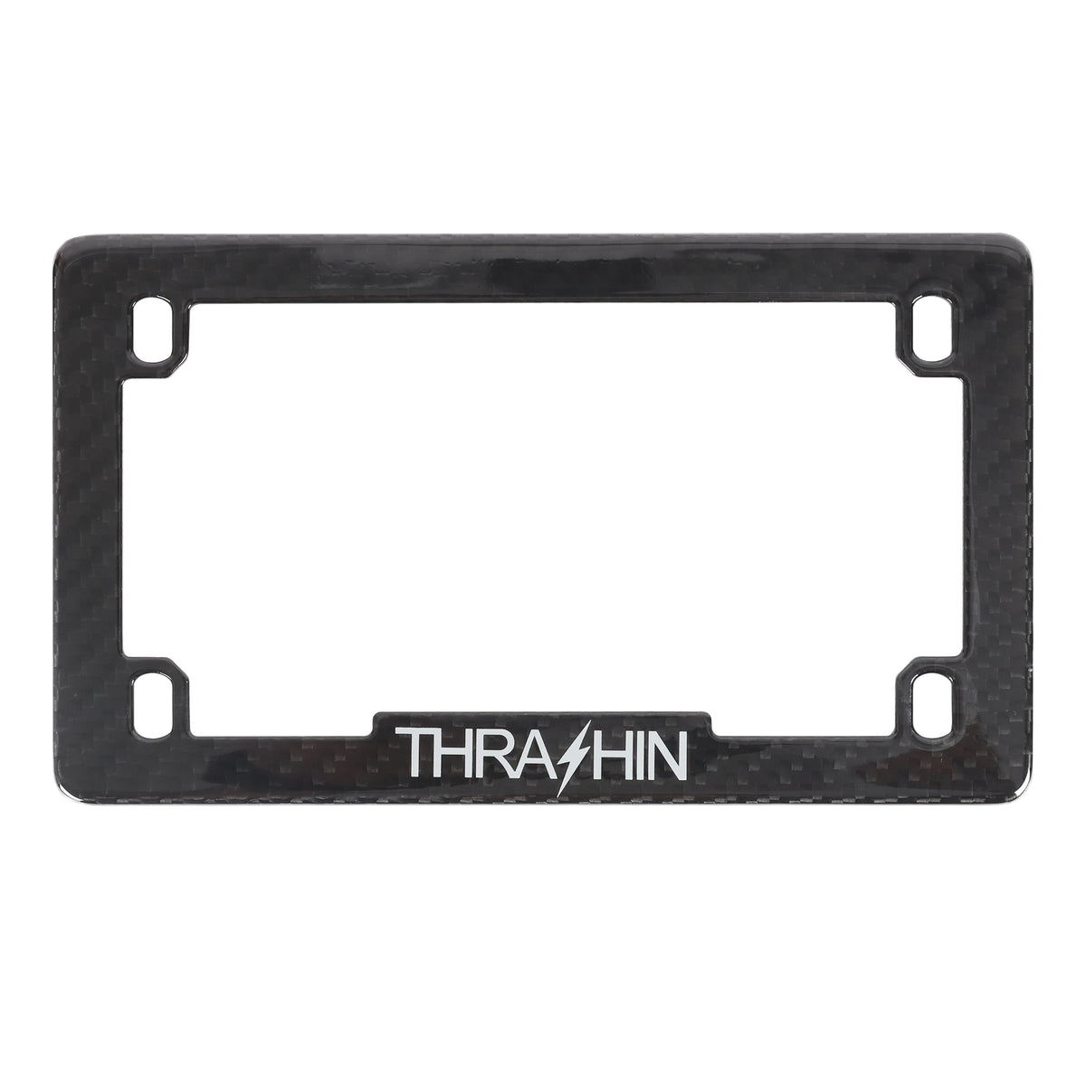 Carbon Fiber License Plate Frame - Gloss Woven