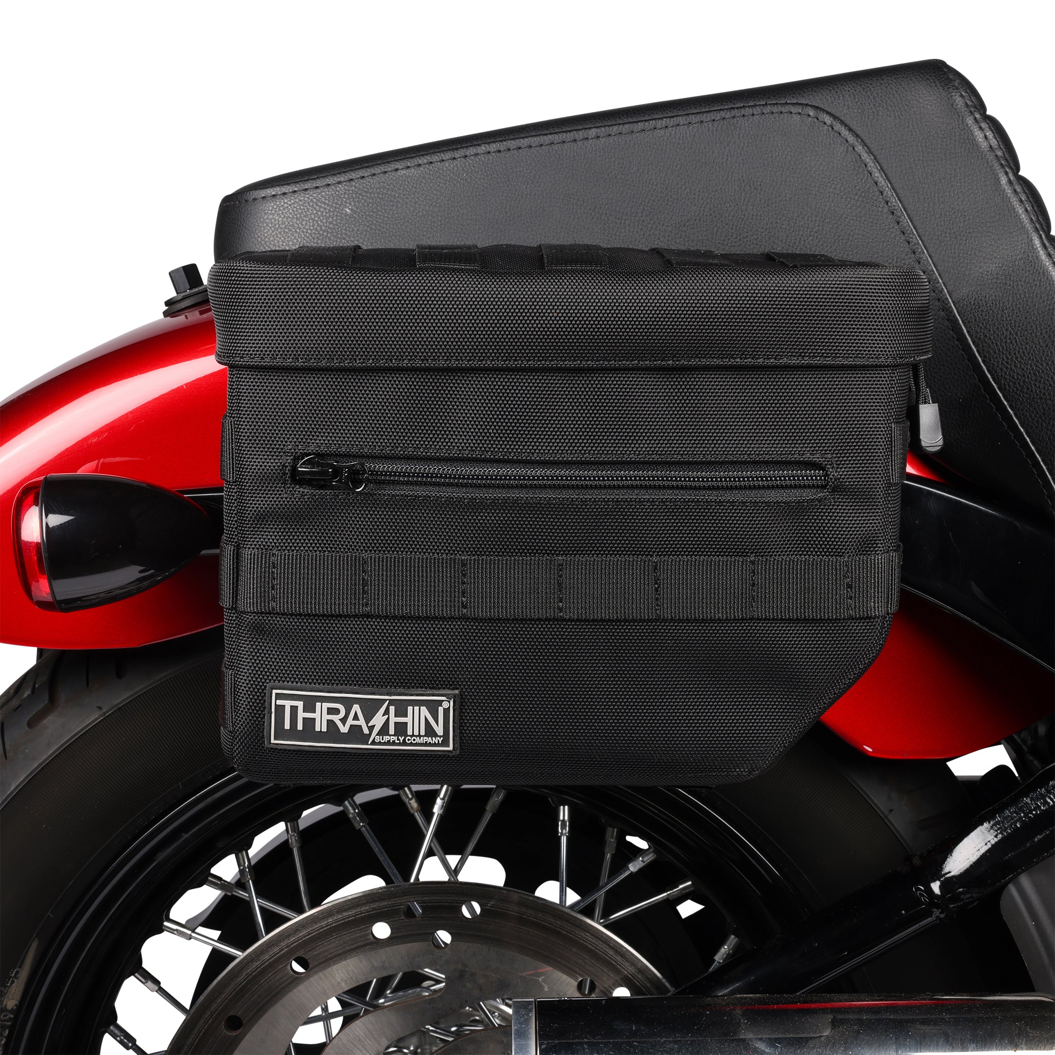 Motorcycle Saddlebags - Essential V3 - Black – Thrashin Supply