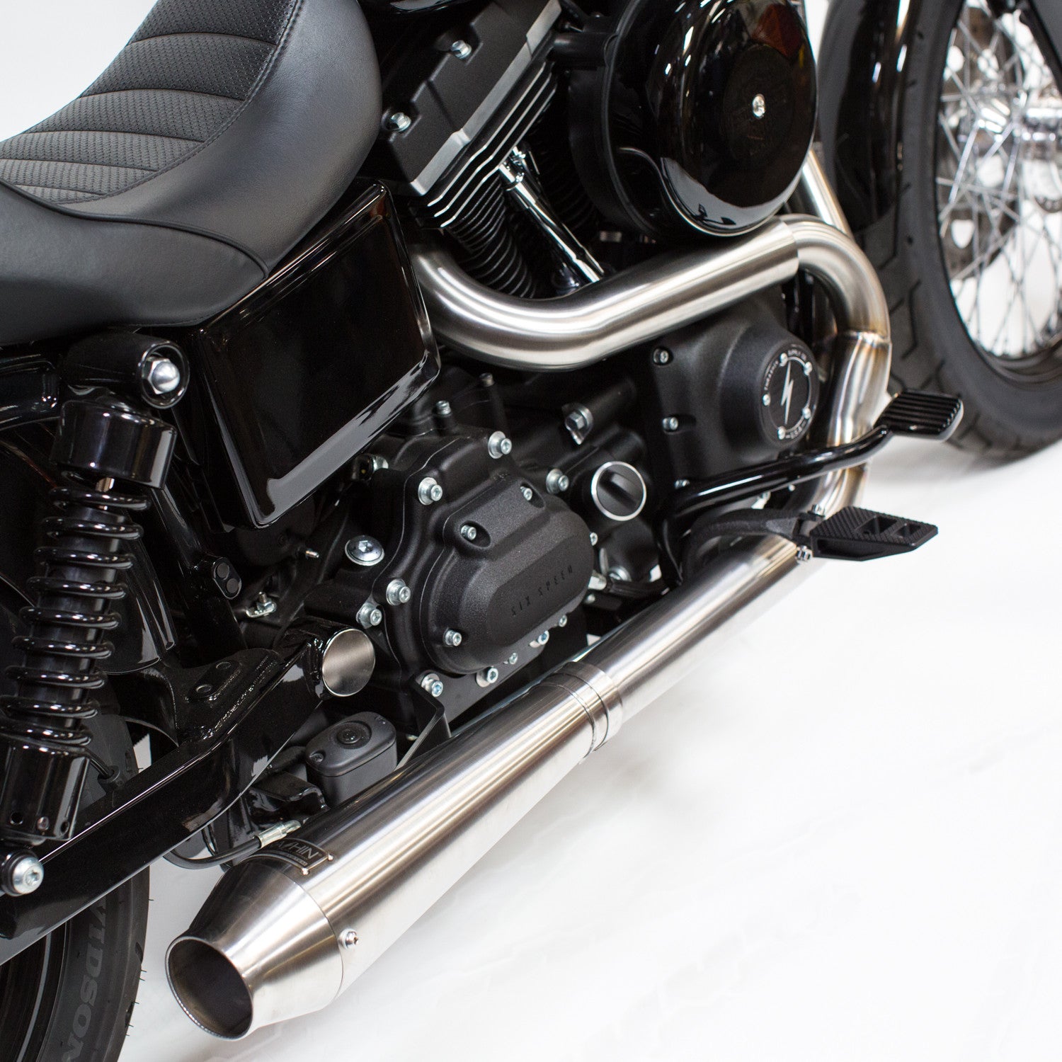 OG Stainless Exhaust w/ Removable Baffle & End Cap - FXR