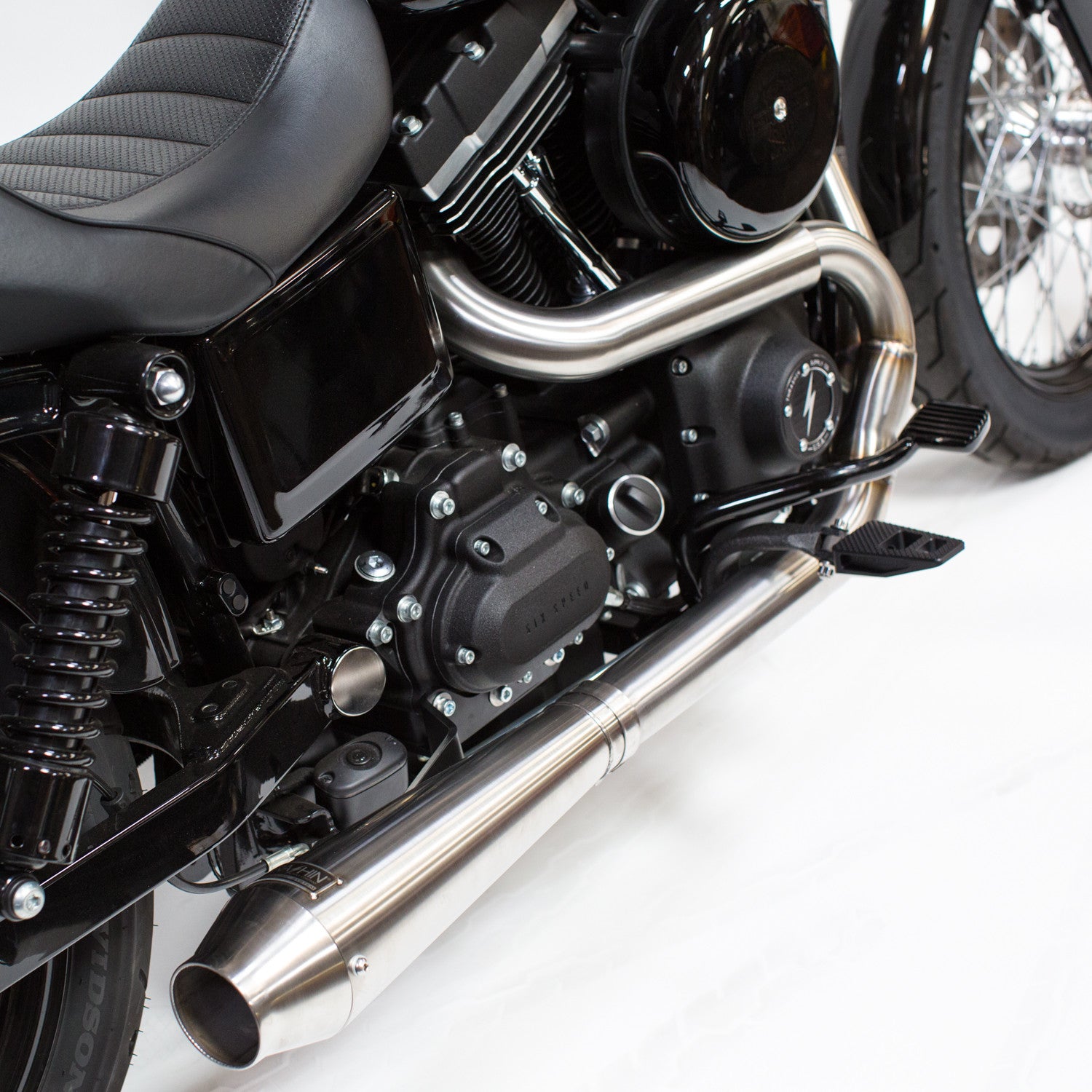 OG Stainless Exhaust w/ Removable Baffle & End Cap - Dyna