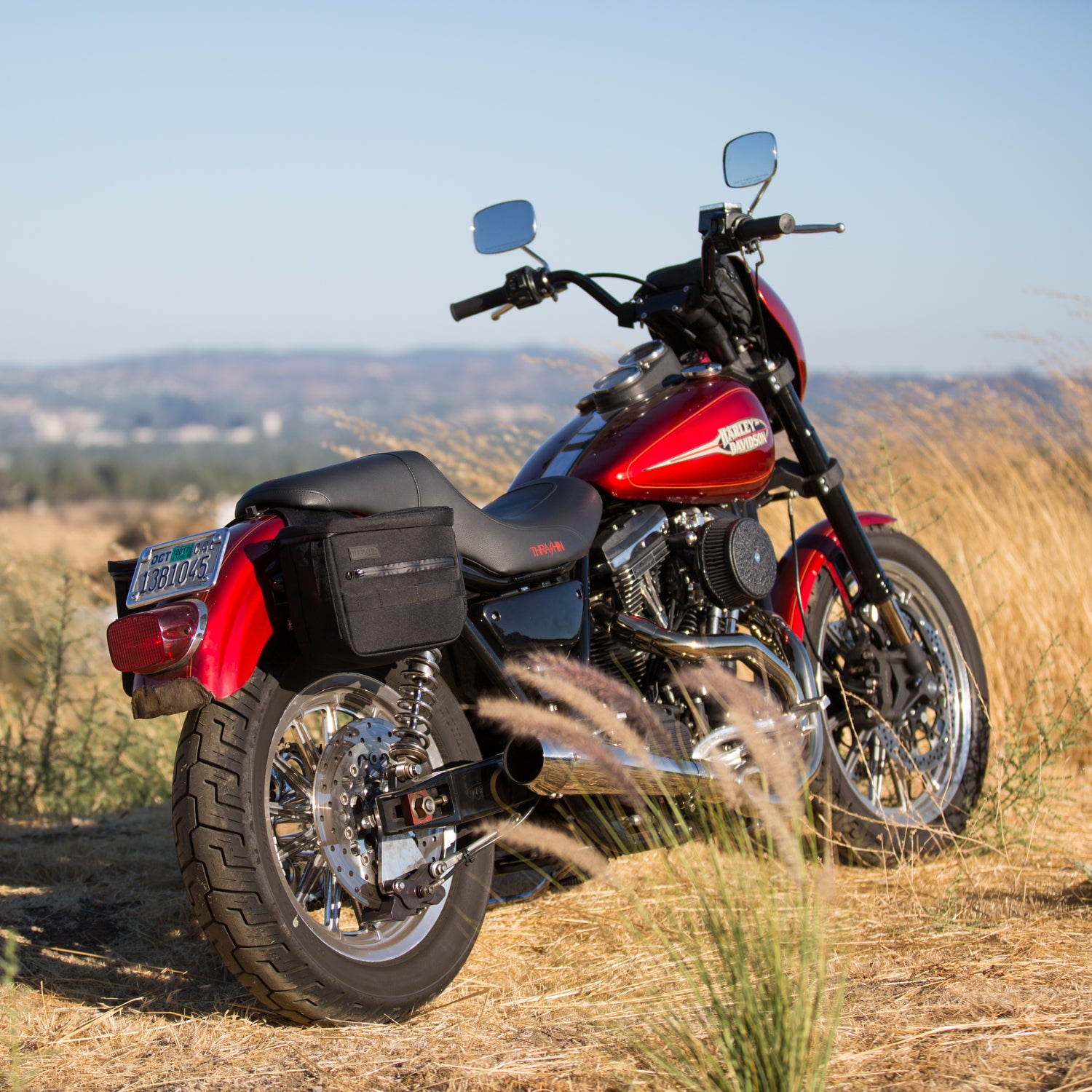 Motorcycle Saddlebags - Essential - Black – Thrashin Supply