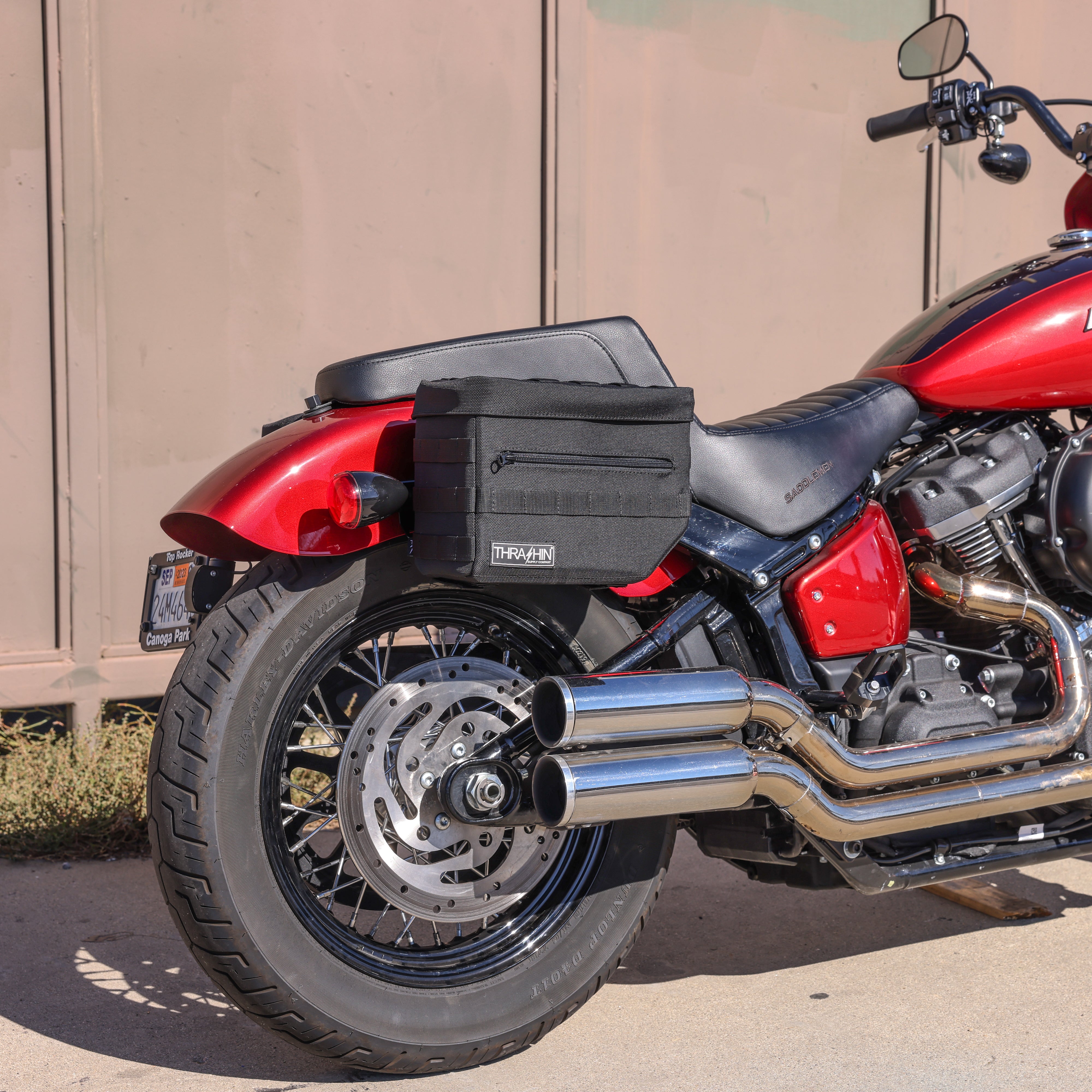 Motorcycle Saddlebags - Essential V3 - Black – Thrashin Supply