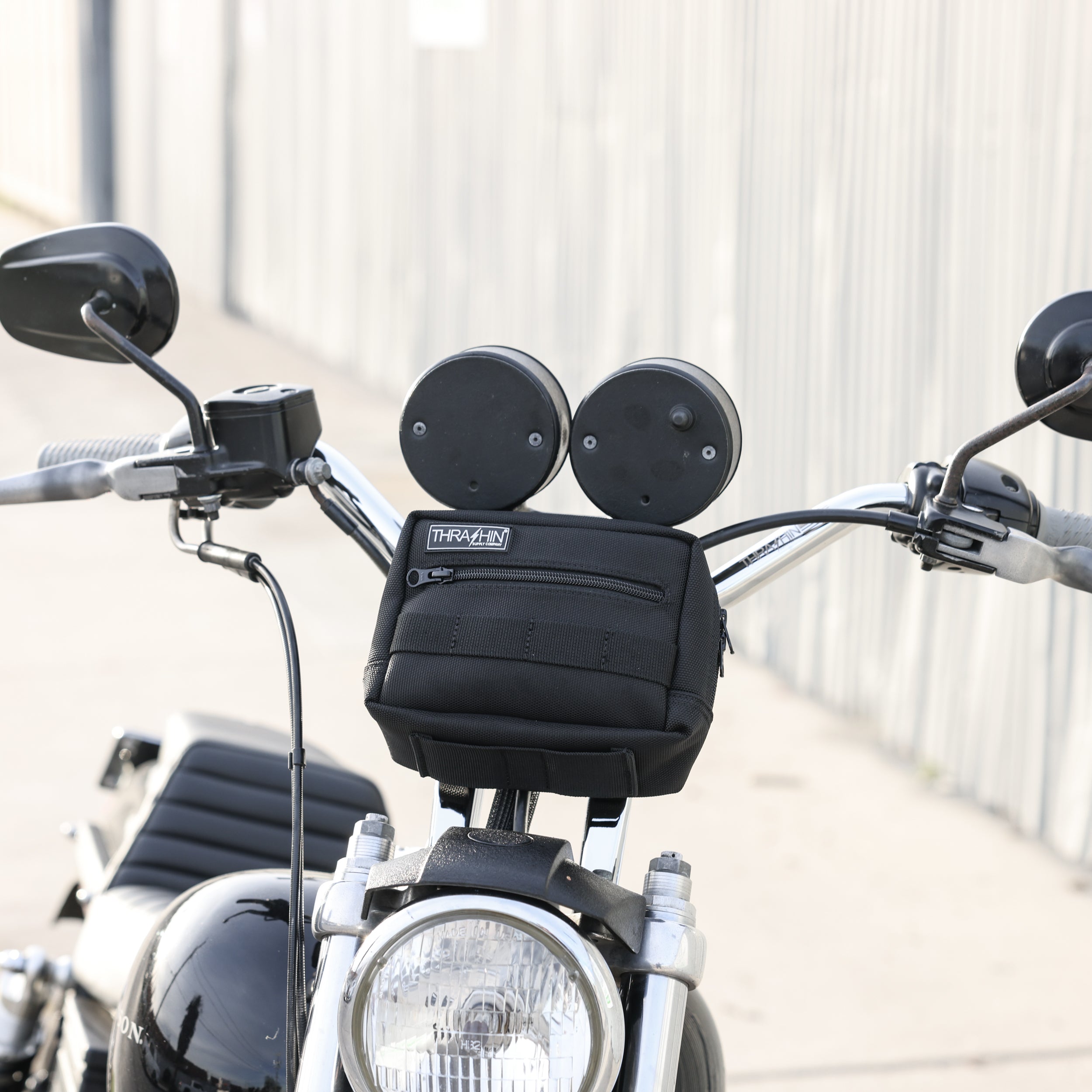 Motorcycle HandleBar Bag - Black – Thrashin Supply