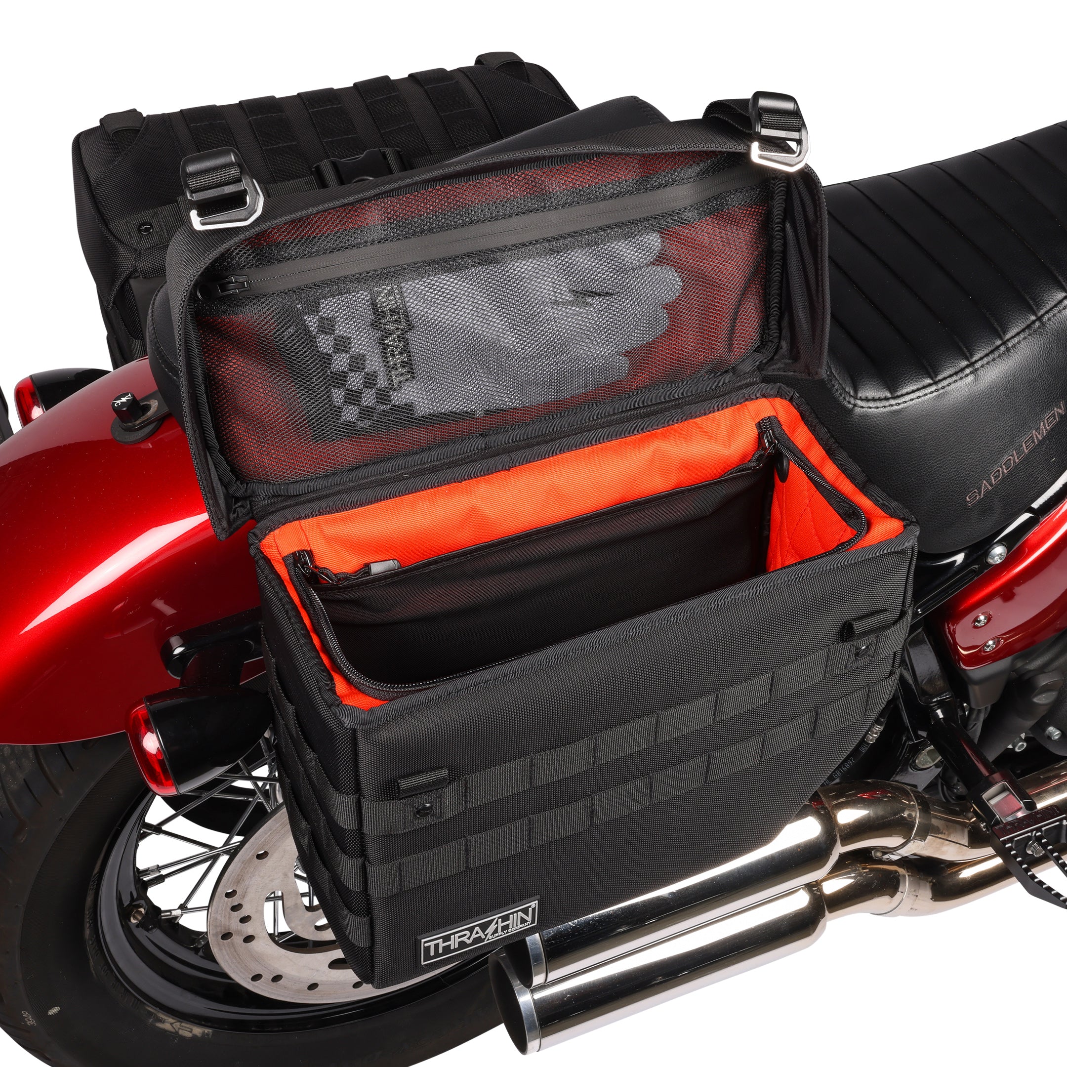 Thrashin Supply Escape Saddlebags V2 For Harley - RevZilla