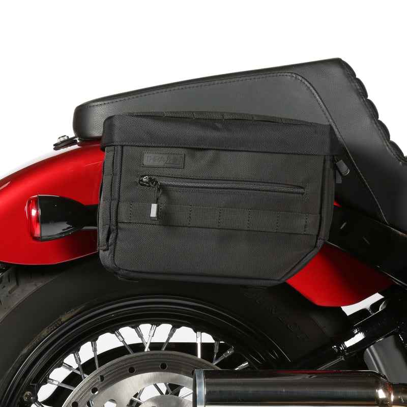 Custom Motorcycle Leather Handlebar Bag for Harley Davidson 